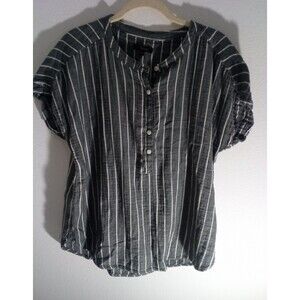 Women's Quince 100% Organic Cotton Roll Sleeve top shirt Size M